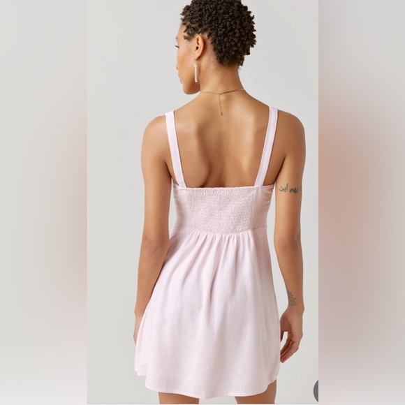 🌸LAST 1️⃣🌸New Francesca’s Stella Knotted Front Mini Dress - Picture 4 of 6